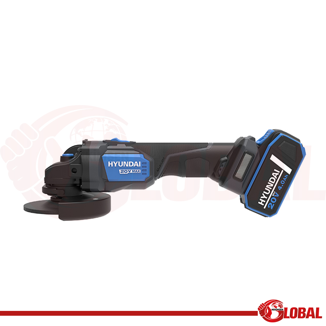 HYUNDAI AG20X-125FT AKÜLÜ TAŞLAMA- KÖMÜRSÜZ 125MM Ç.S. (1X4AH)
