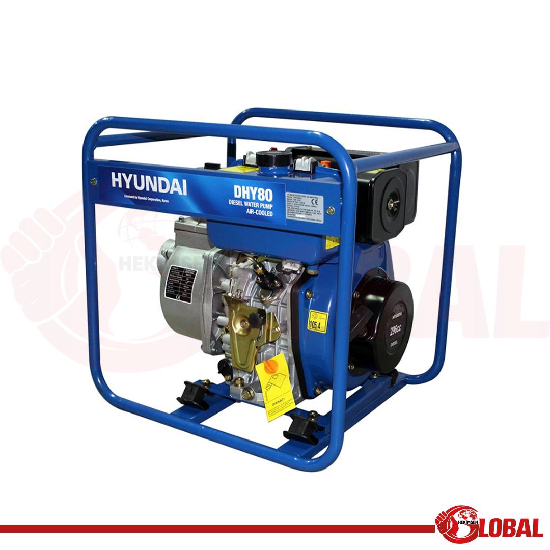 HYUNDAI DHY80 SU MOTORU DİZEL 3" İPLİ
