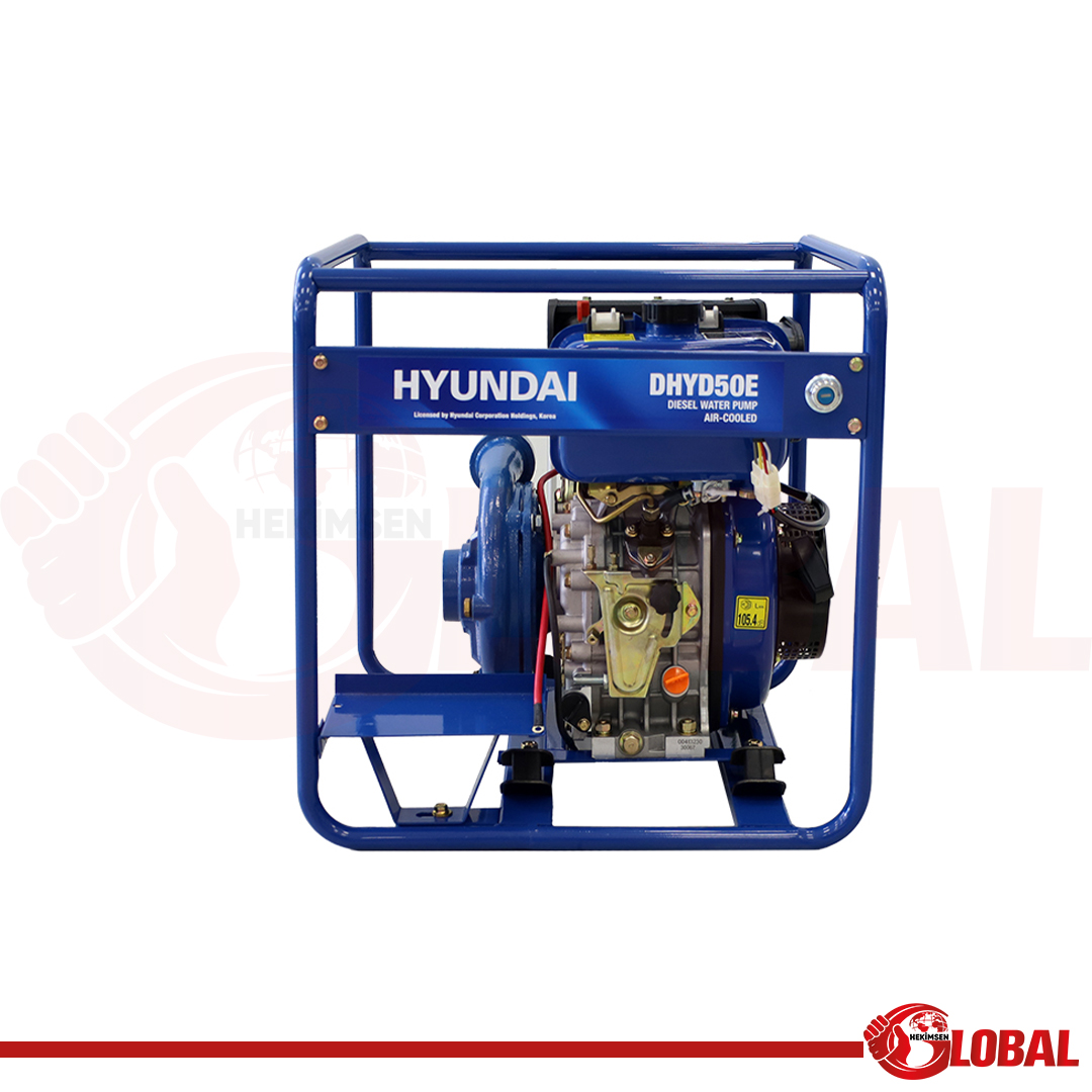 HYUNDAI DHYD50E SU MOT DİZEL 2" MARŞLI DÖKÜM POMPA YÜKSEK BASINÇ