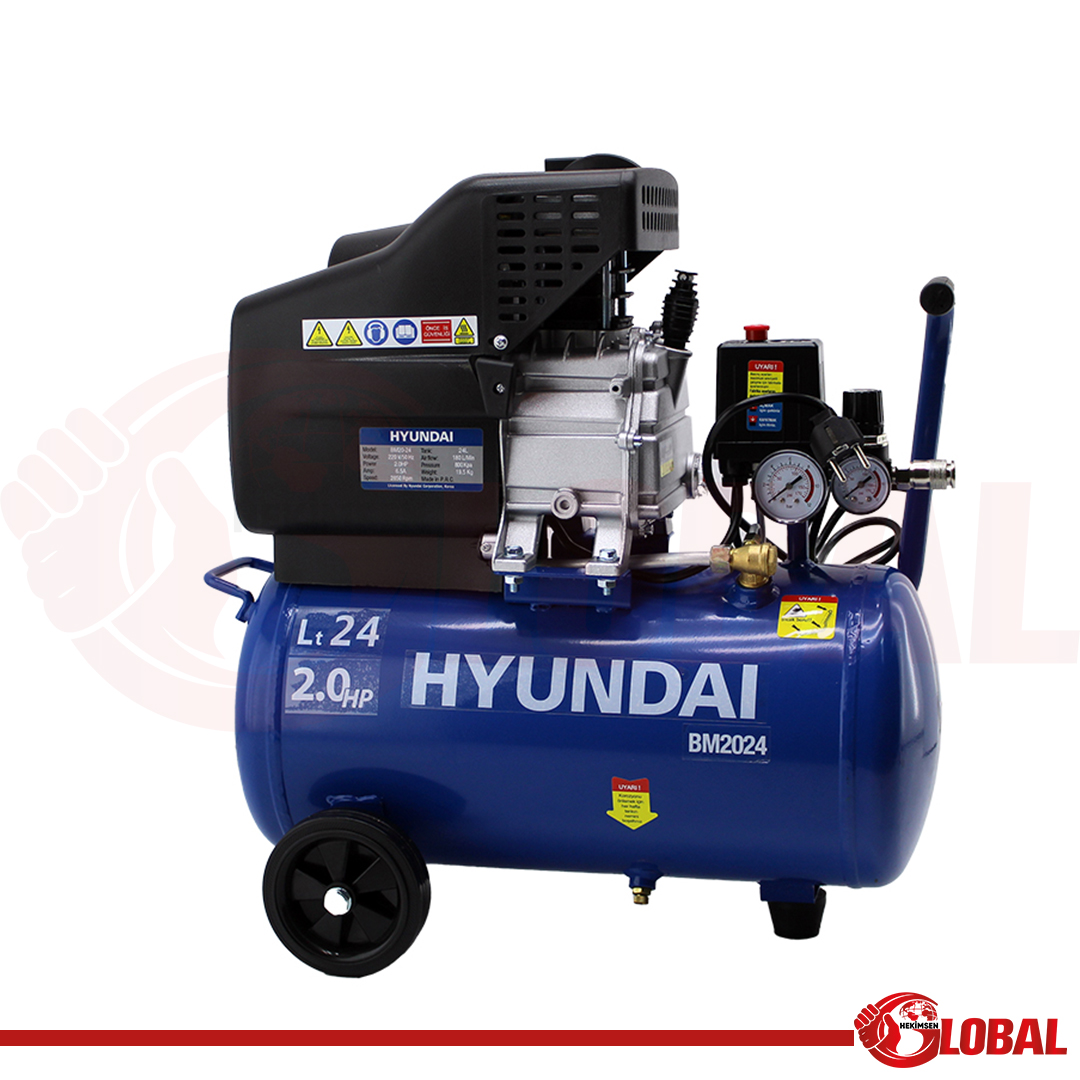 HYUNDAI BM2024 KOMPRESÖR 24 LT - 2.0 HP