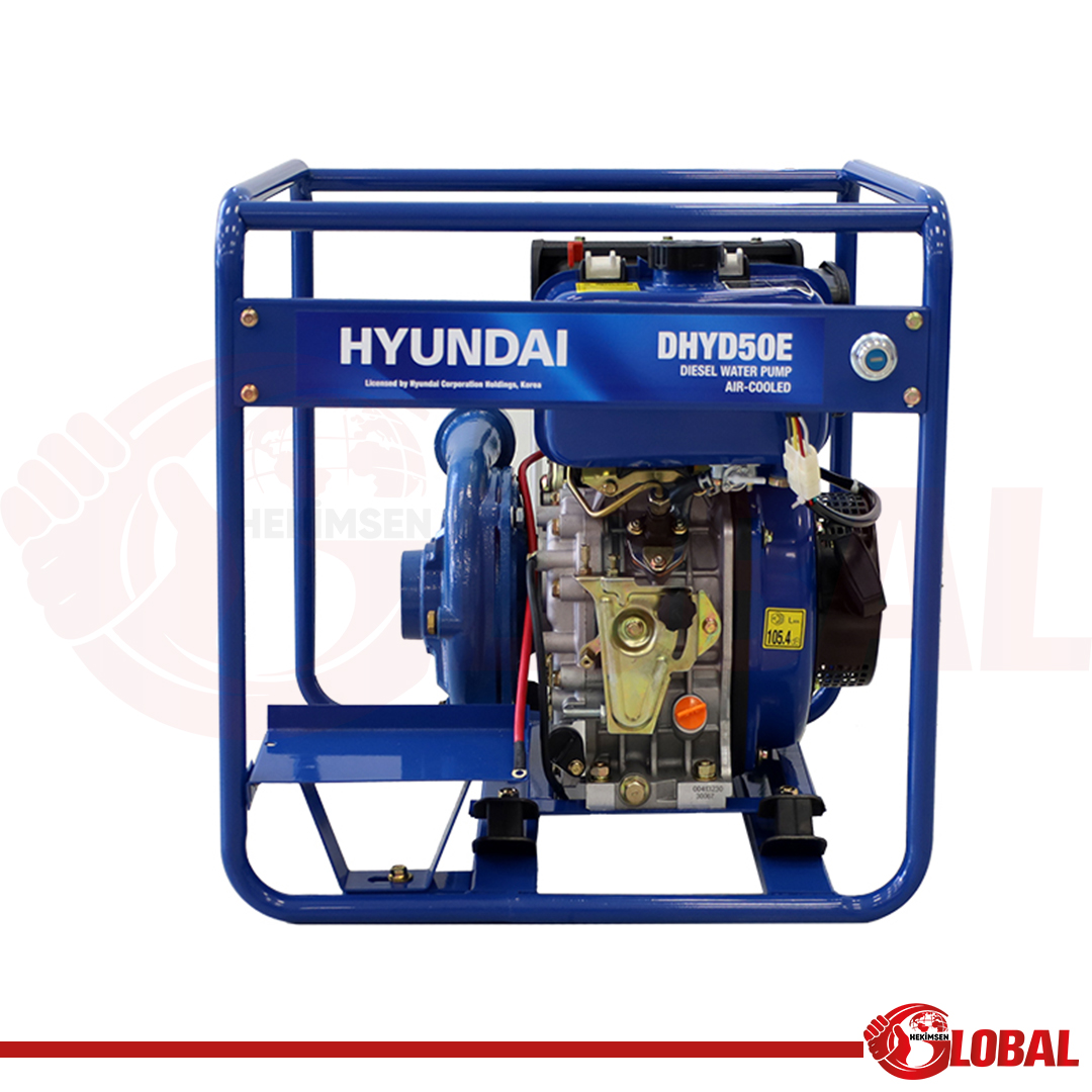 HYUNDAI DHYD50E SU MOT DİZEL 2" MARŞLI DÖKÜM POMPA YÜKSEK BASINÇ