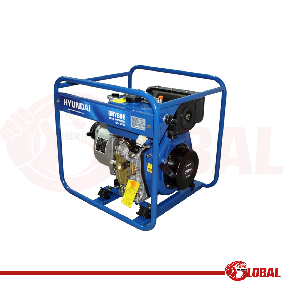 HYUNDAI DHY80E SU MOTORU DİZEL 3" MARŞLI