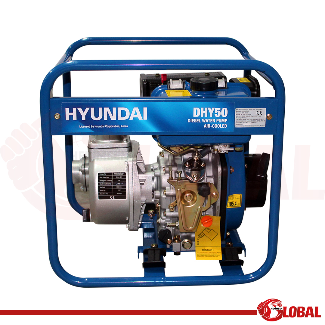 HYUNDAI DHY50 SU MOTORU DİZEL 2" İPLİ