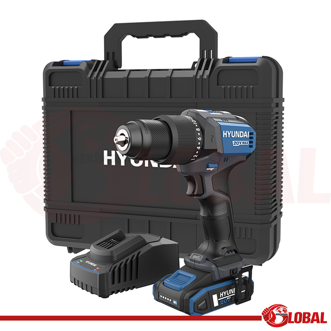 HYUNDAI HD20X-60TT A. DARBELİ MATKAP - KÖMÜRSÜZ, 60NM 1X2AH