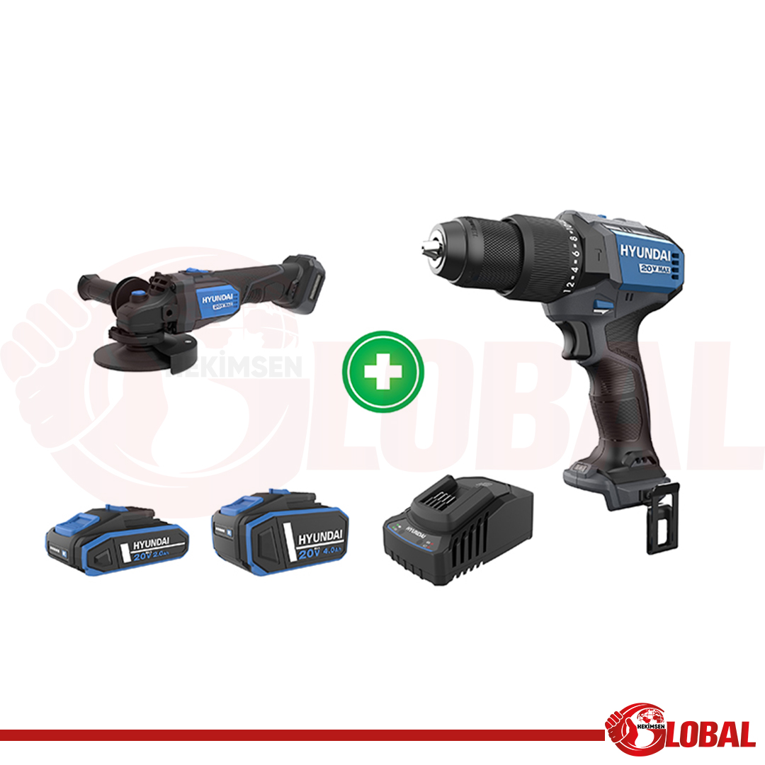 HYUNDAI S02-FTB AKÜLÜ SET 2 (HD20X AG20X 1X2AH 1X4AH AKÜ)