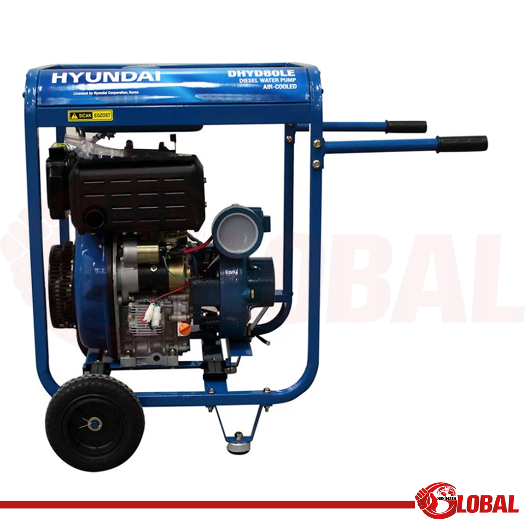 HYUNDAI DHYD80LE SU MOT DİZEL 3" MARŞLI DÖKÜM POMP YÜKSEK BASINÇLI