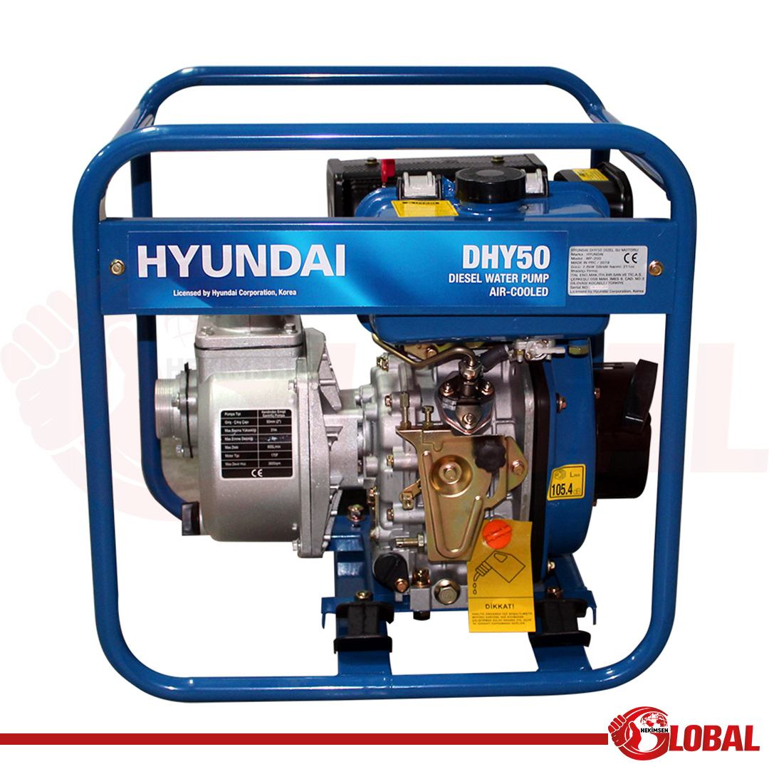 HYUNDAI DHY50 SU MOTORU DİZEL 2" İPLİ