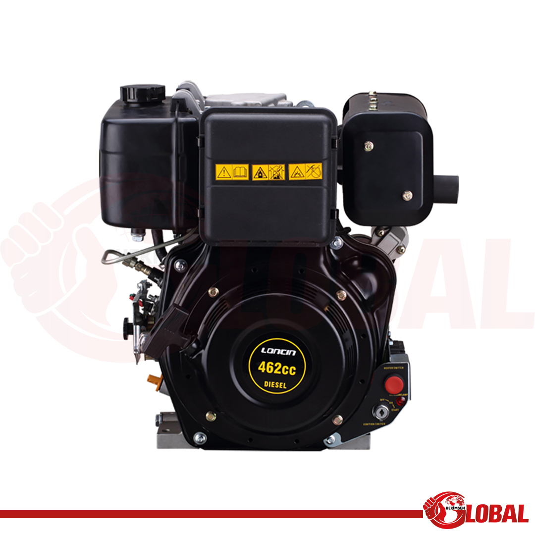 LONCIN LCD460FD MOTOR DİZEL MARŞLI (KONİK KRANK)