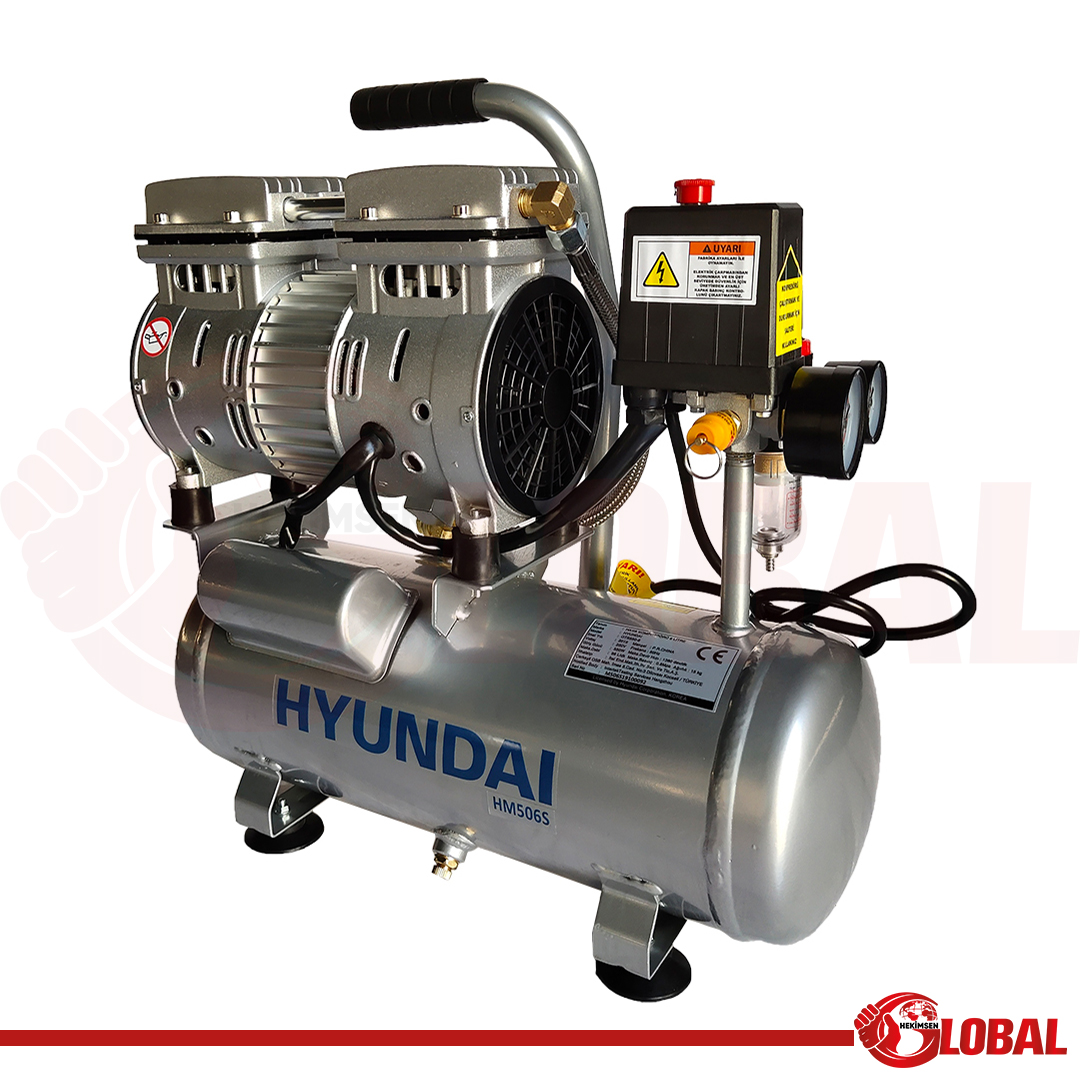 HYUNDAI HM5065 KOMPRESÖR SESSİZ&YAĞSIZ 550W 6 LT
