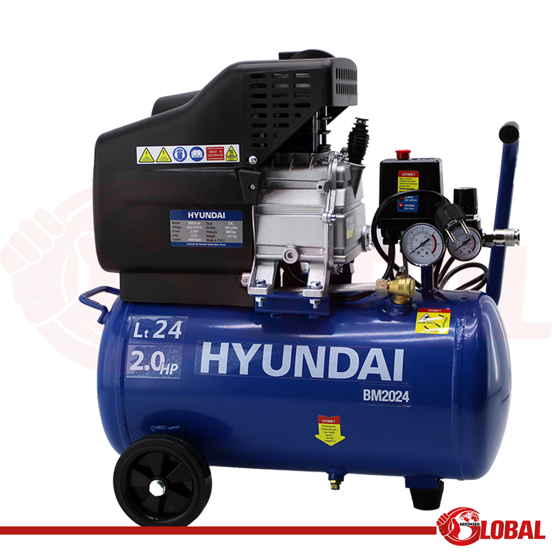 HYUNDAI BM2024 KOMPRESÖR 24 LT - 2.0 HP