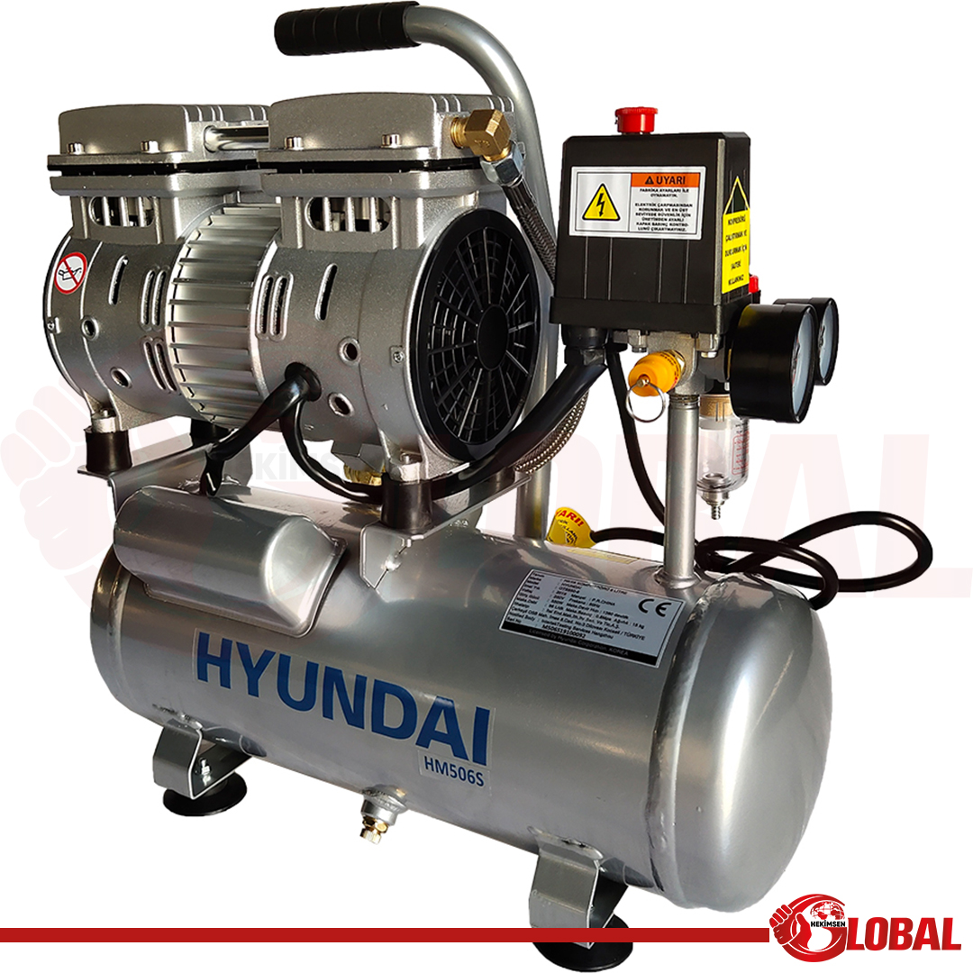 HYUNDAI HM5065 KOMPRESÖR SESSİZ&YAĞSIZ 550W 6 LT