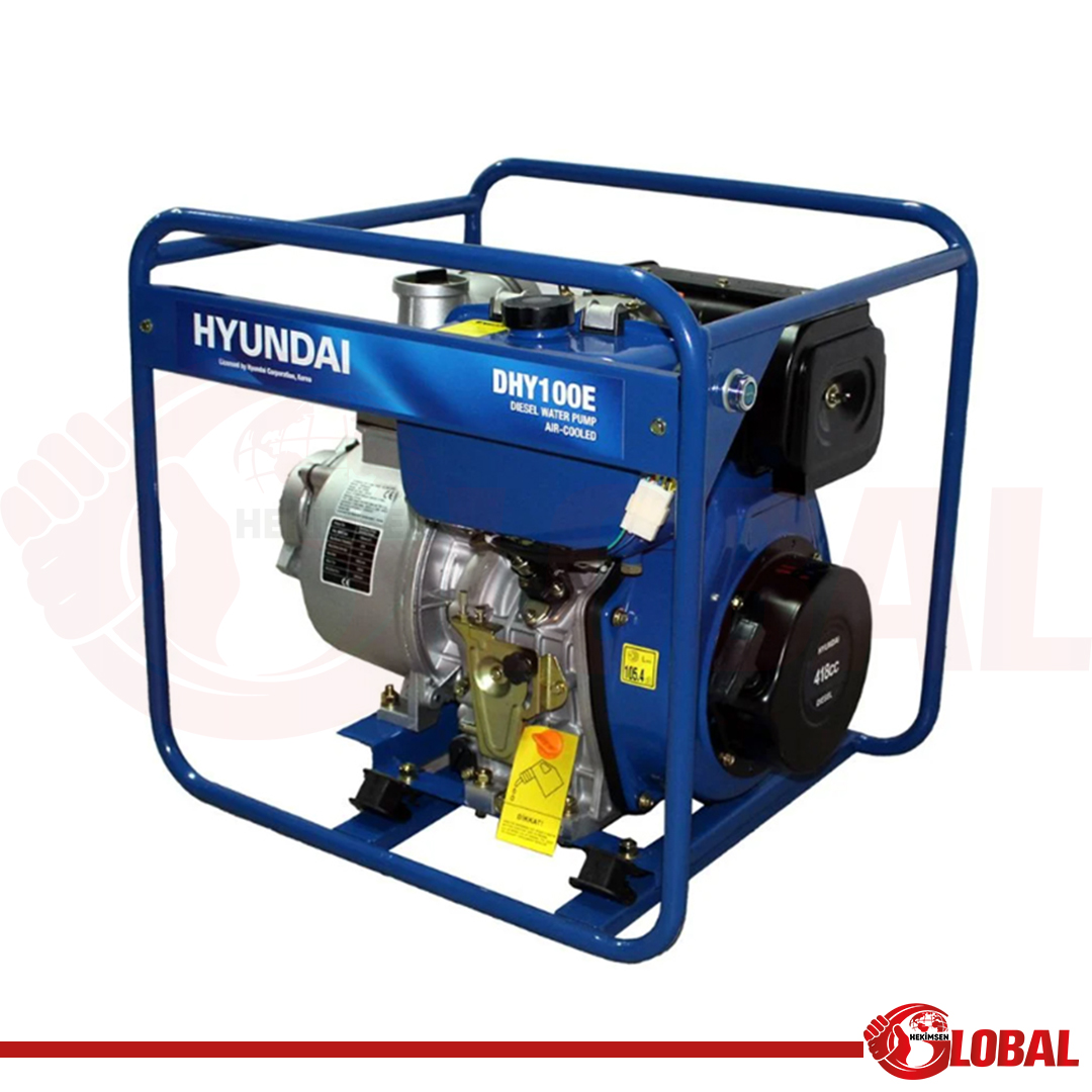 HYUNDAI DHY100E SU MOTORU DİZEL 4" MARŞLI