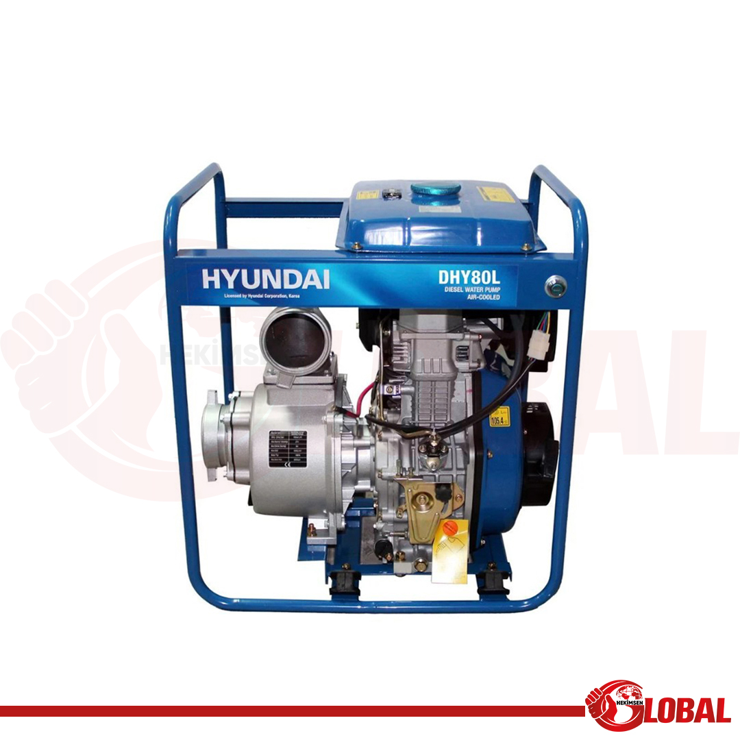 HYUNDAI DHY80L SU MOTORU DİZEL 3" İPLİ B. DEPOLU