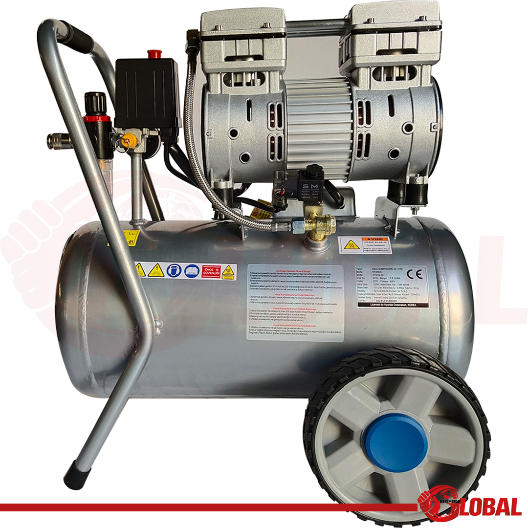 HYUNDAI HM1024S KOMPRESÖR SESSİZ-YAĞSIZ 750W 24 LT