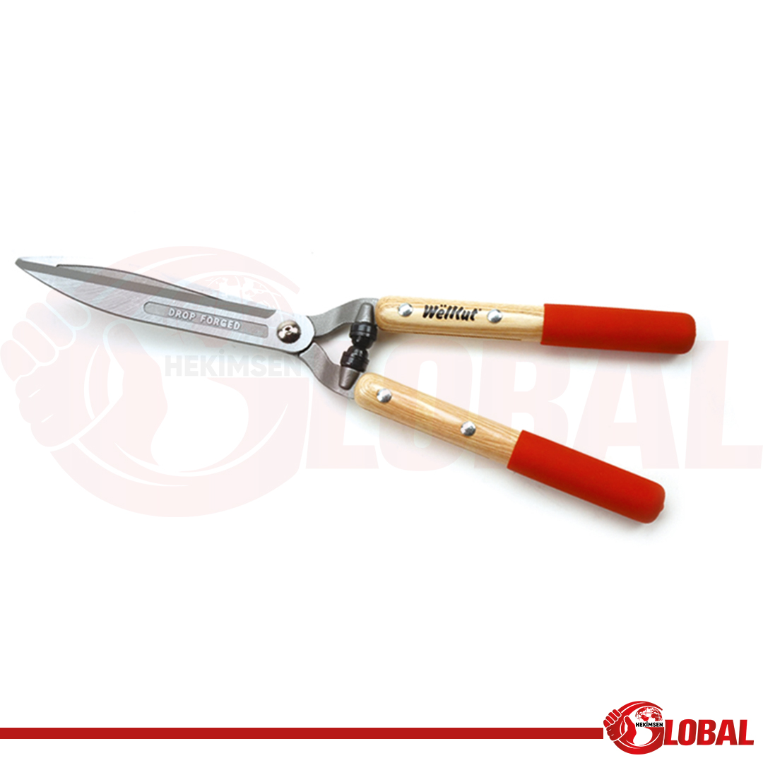 WELKUT HC-2042C9 ÇİT MAKASI AHŞAP SAPLI