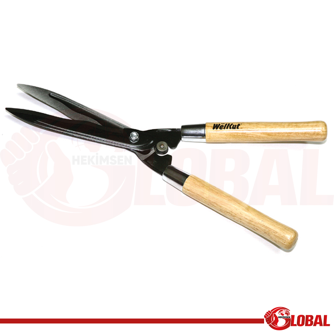 WELKUT HC-2062B ÇİT MAKASI AHŞAP SAPLI