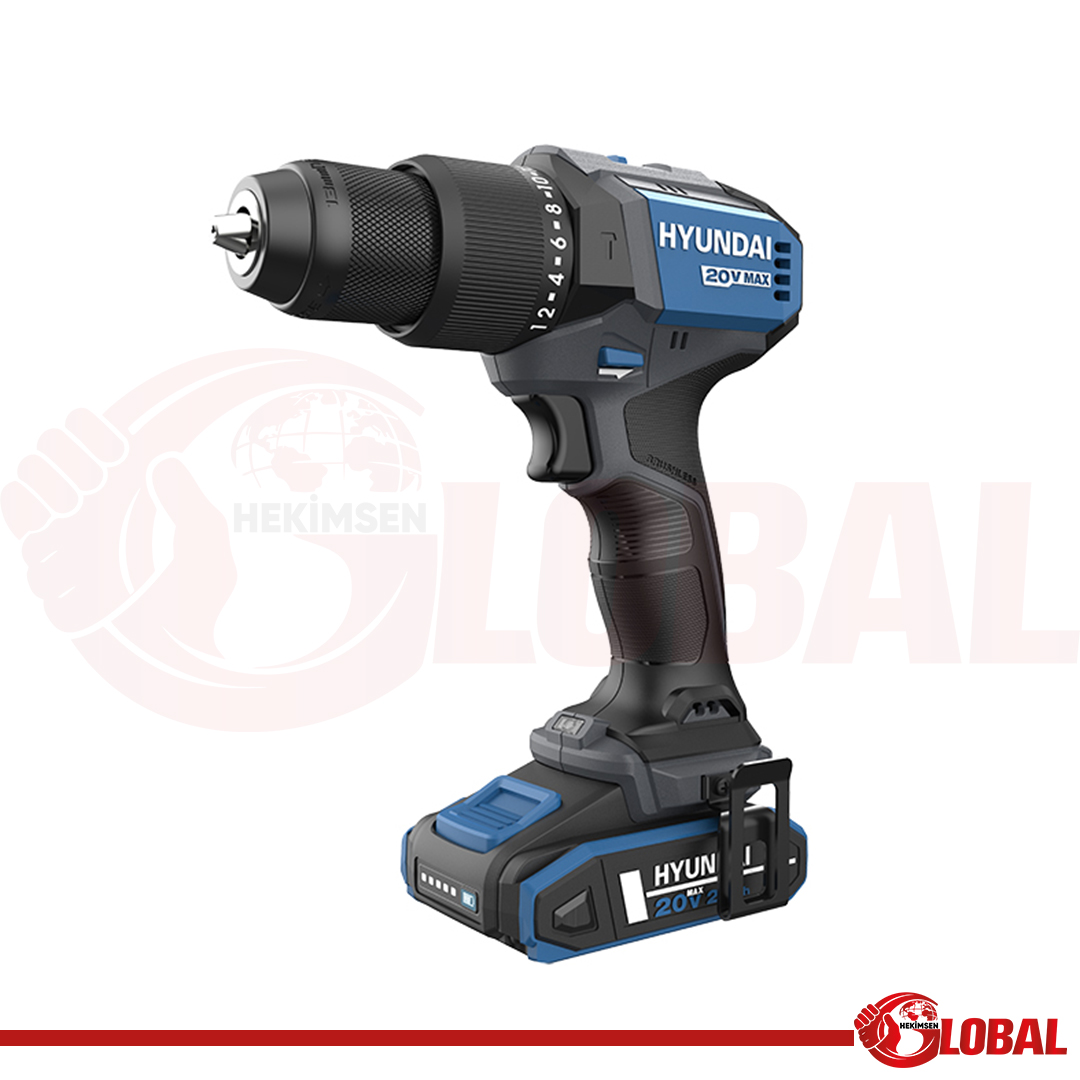 HYUNDAI HD20X-60TT A. DARBELİ MATKAP - KÖMÜRSÜZ, 60NM 1X2AH